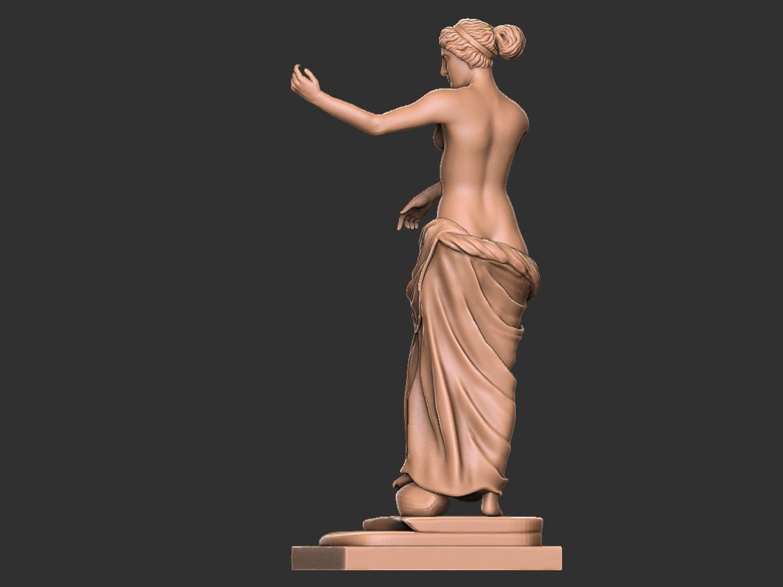 Goddess of Love venus statue 3D print model_9