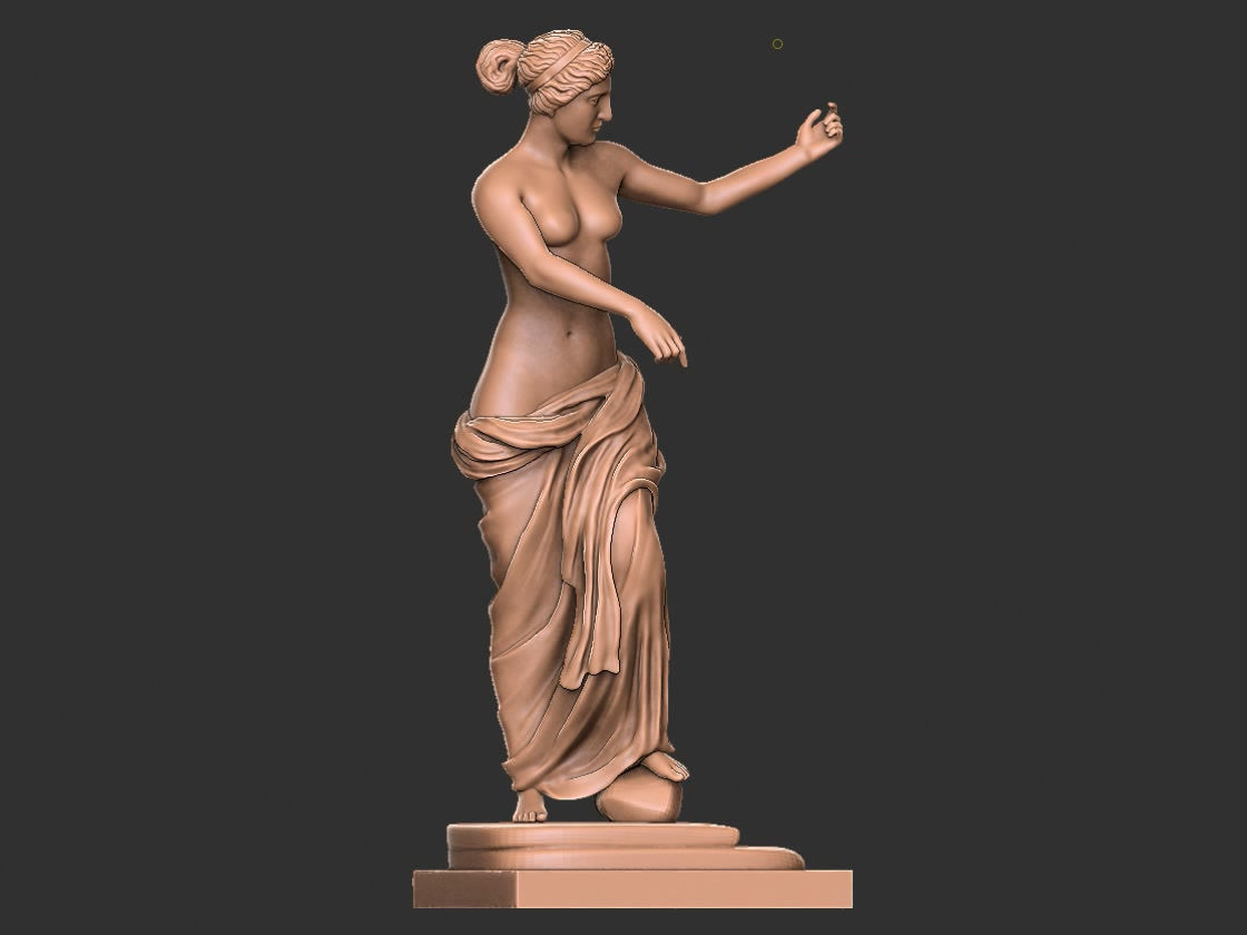Goddess of Love venus statue 3D print model_1