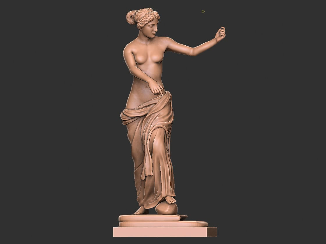 Goddess of Love venus statue 3D print model_16