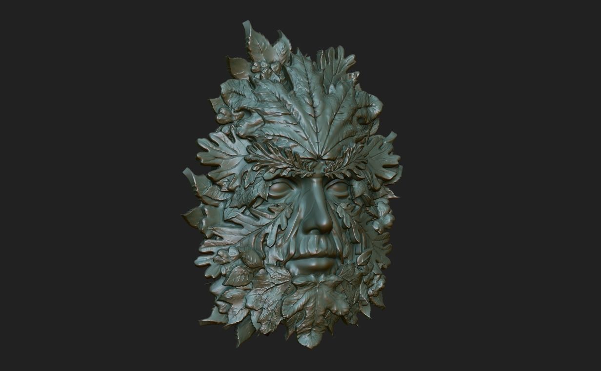 Green Man 220831 3D print model_12
