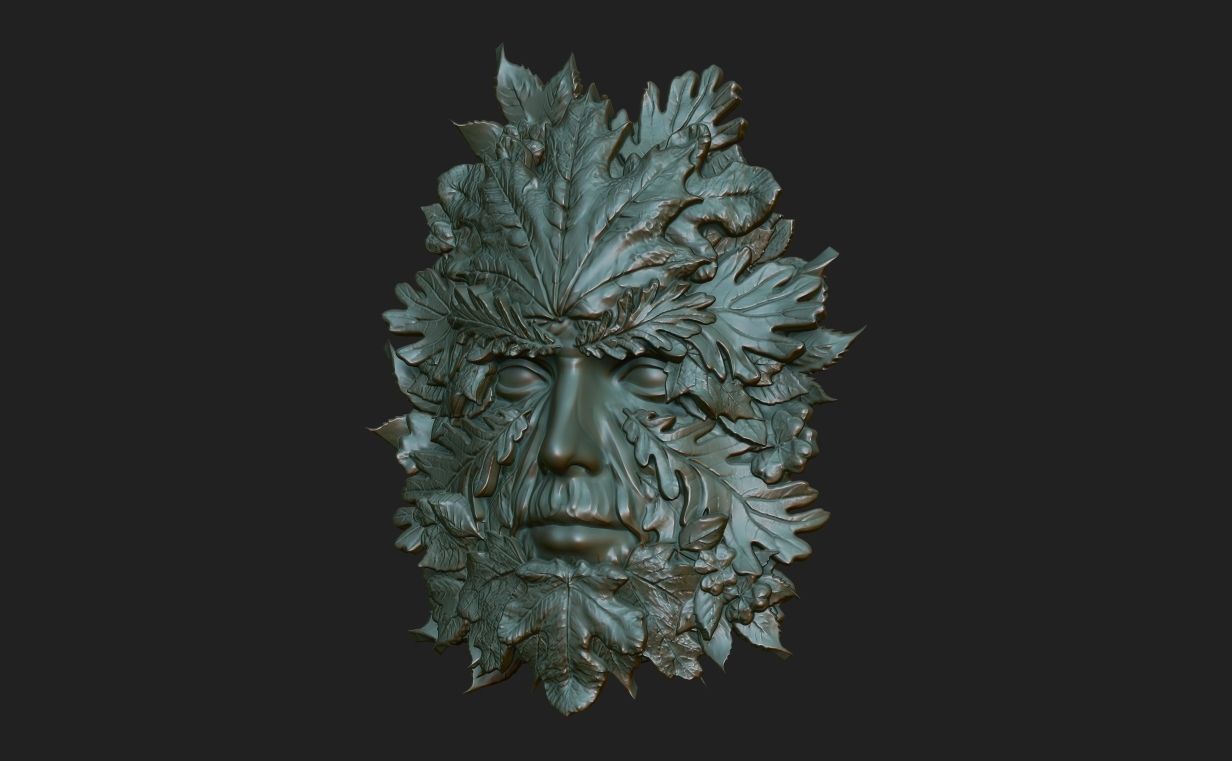 Green Man 220831 3D print model_2