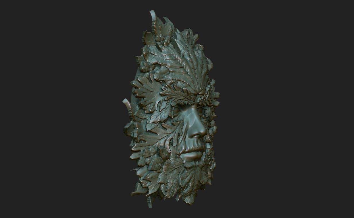 Green Man 220831 3D print model_11