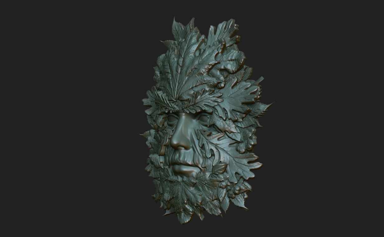 Green Man 220831 3D print model_4