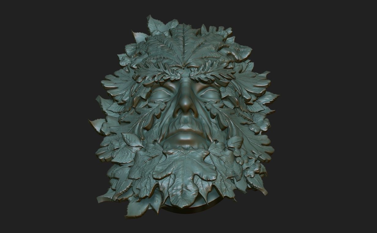 Green Man 220831 3D print model_13