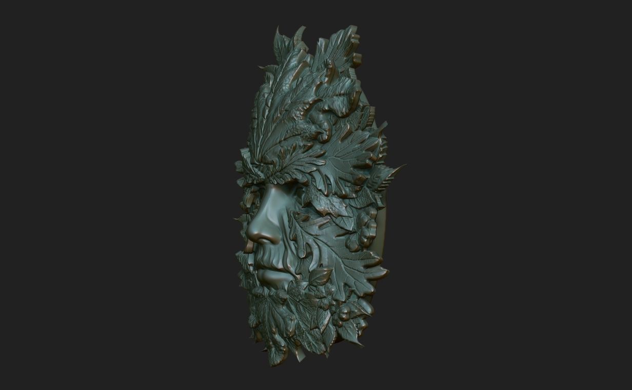Green Man 220831 3D print model_5