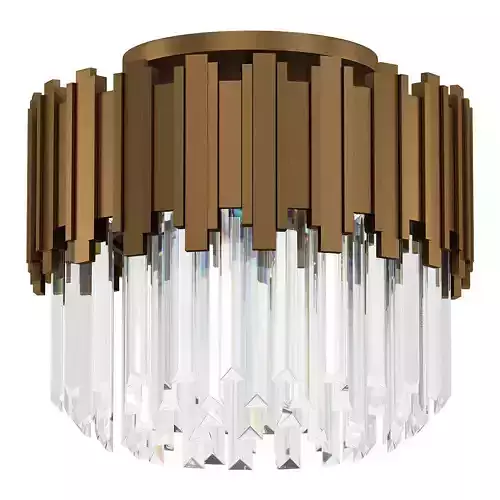 NORAH modern ceiling light fixture with clear crystals