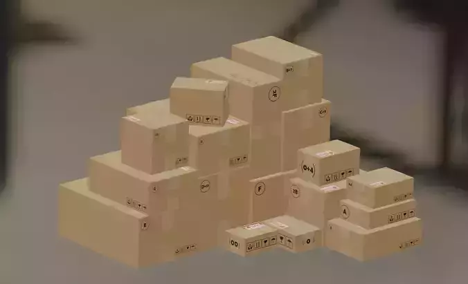 parcel box 3D model