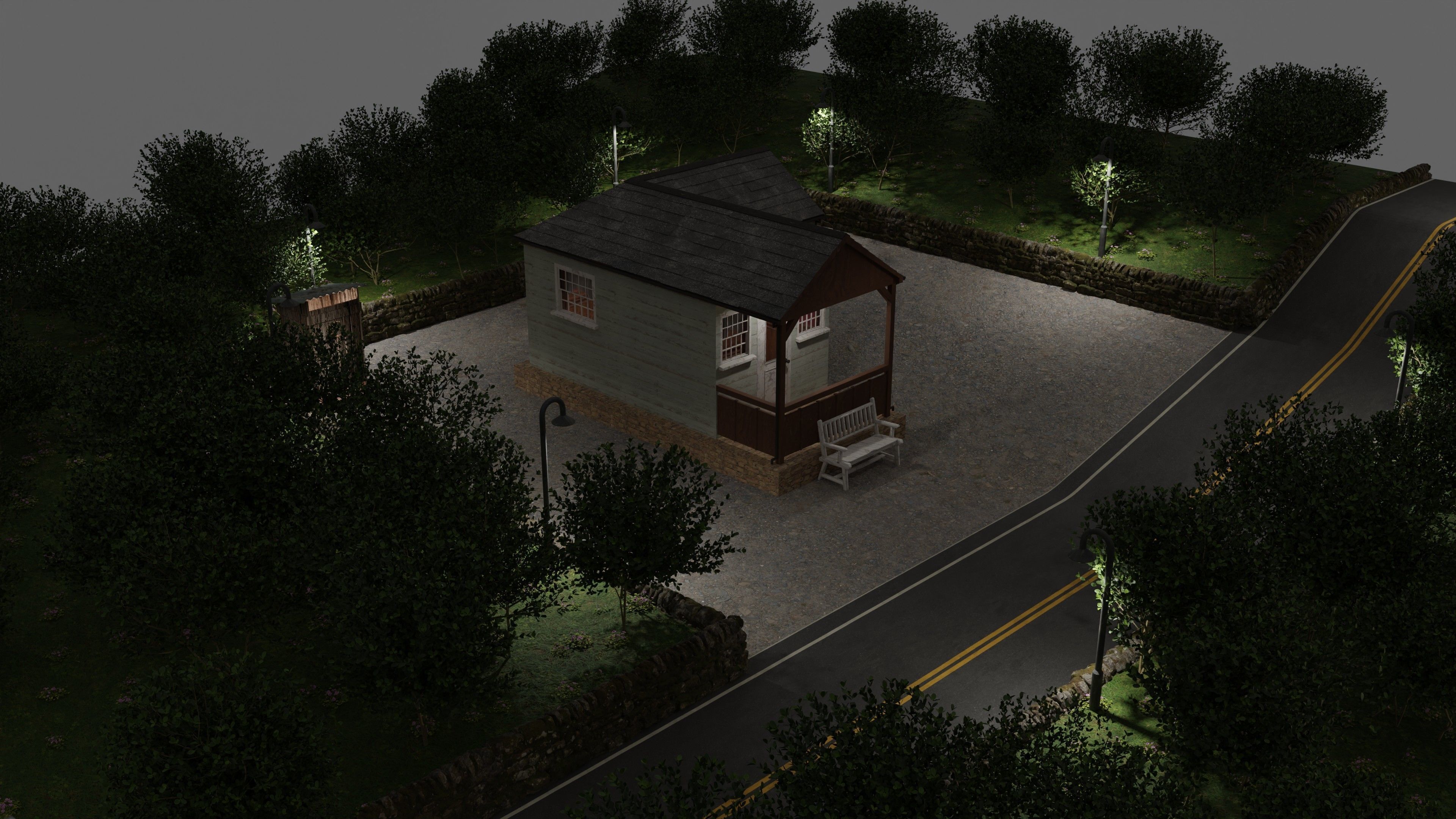 Cabin In The Woods 3D model_13