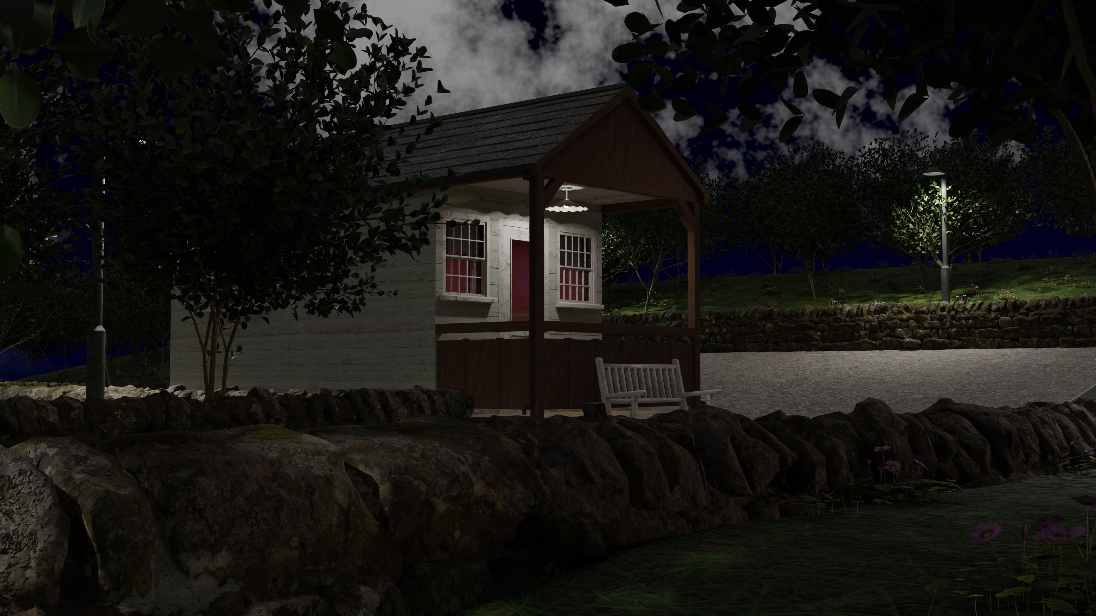 Cabin In The Woods 3D model_1