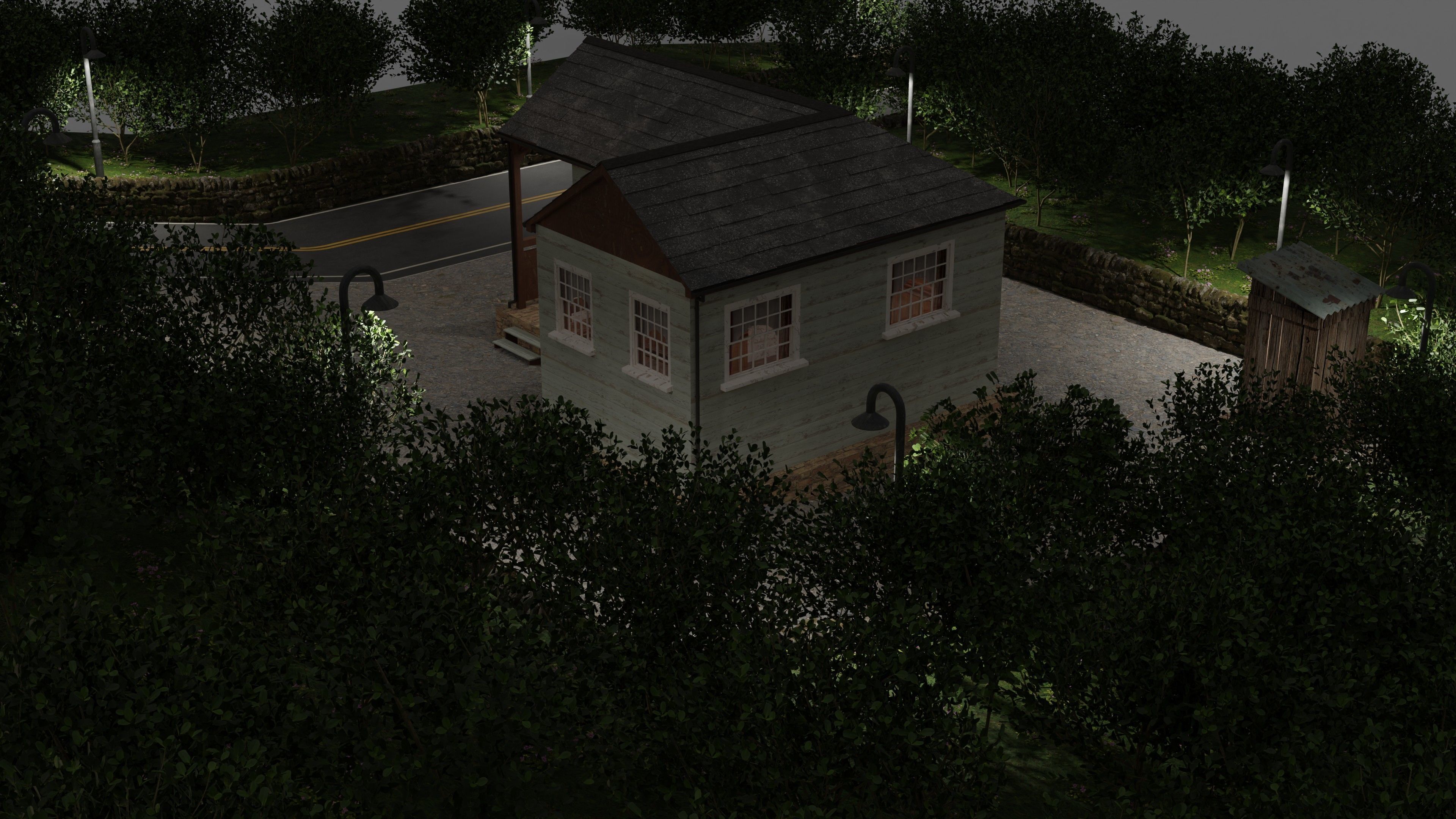 Cabin In The Woods 3D model_9