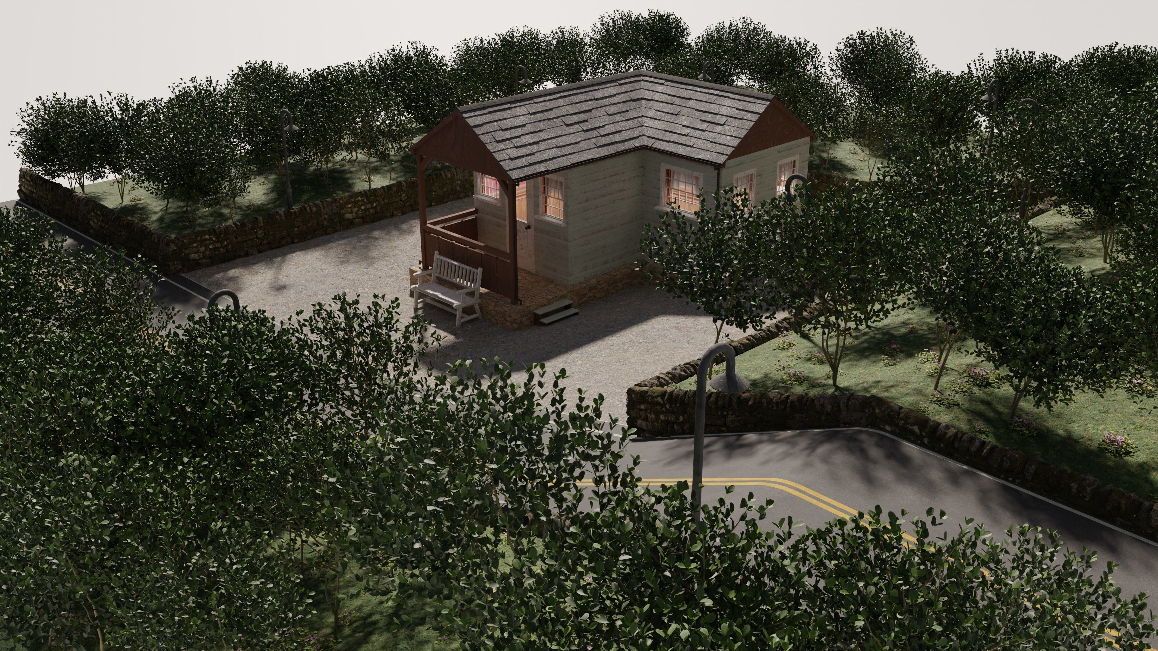 Cabin In The Woods 3D model_14