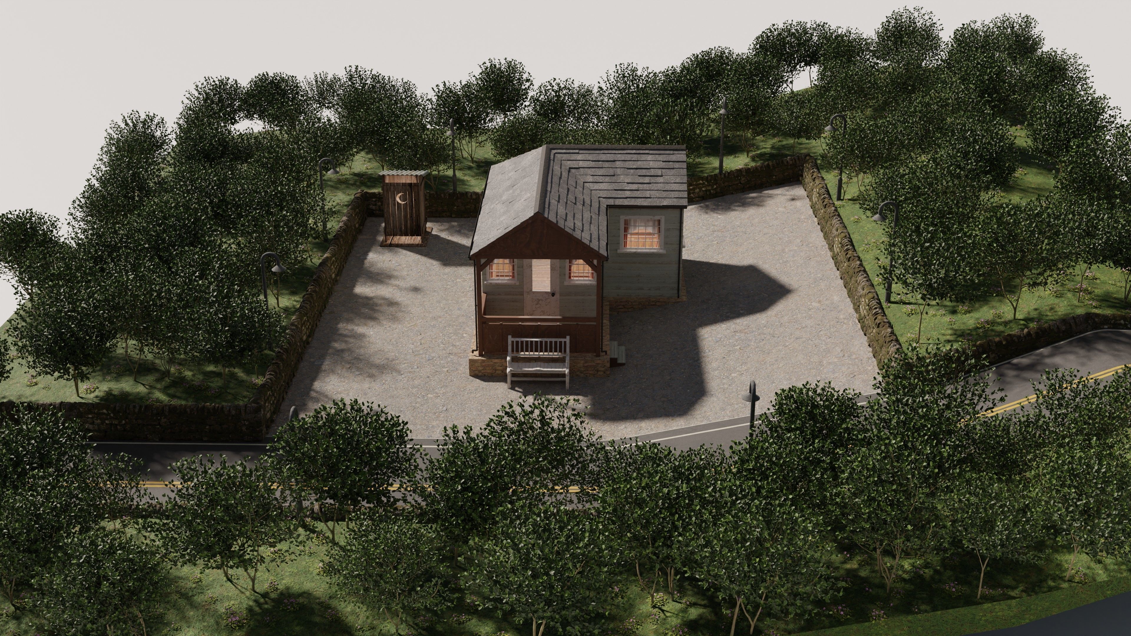 Cabin In The Woods 3D model_2