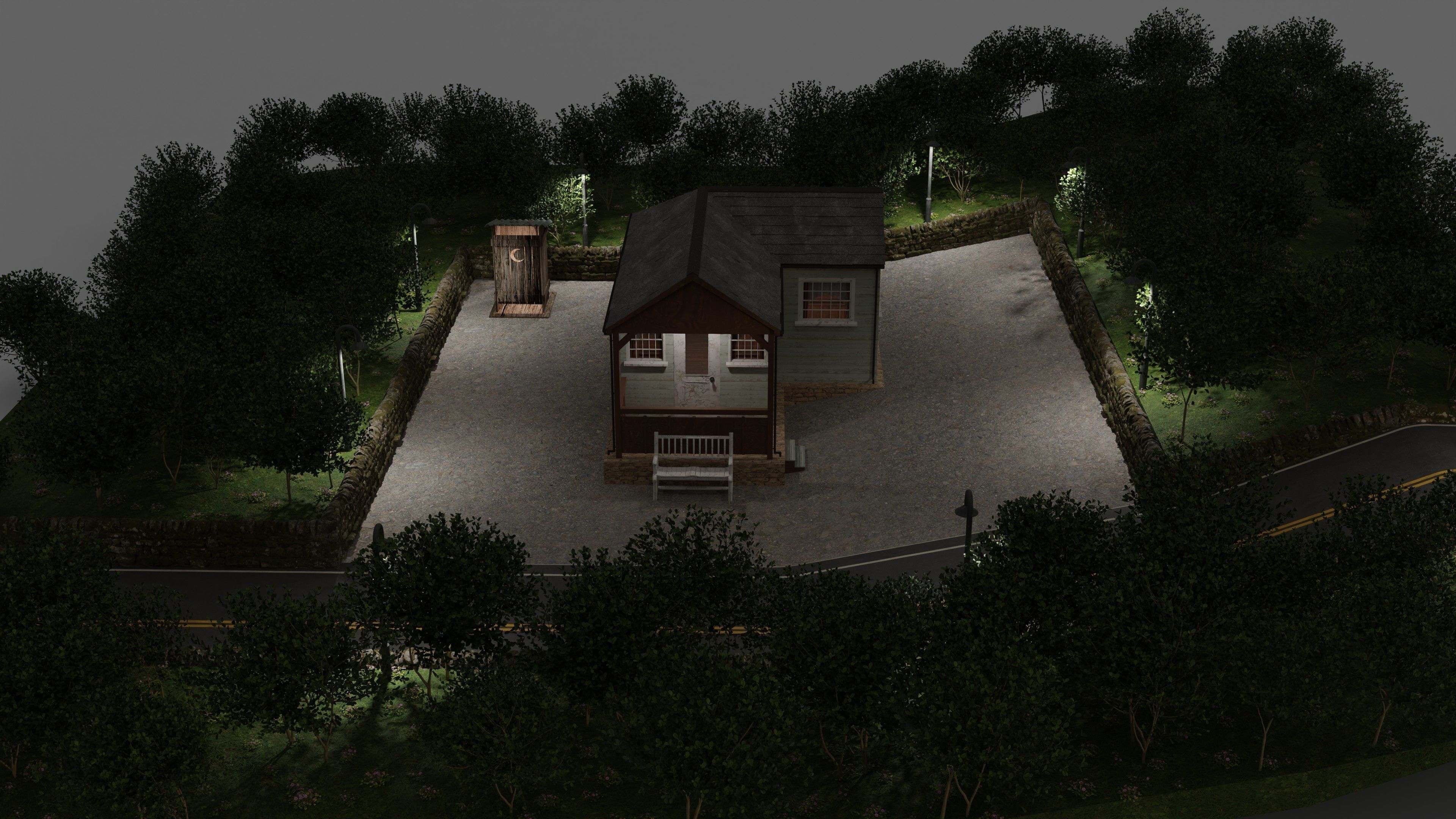 Cabin In The Woods 3D model_3