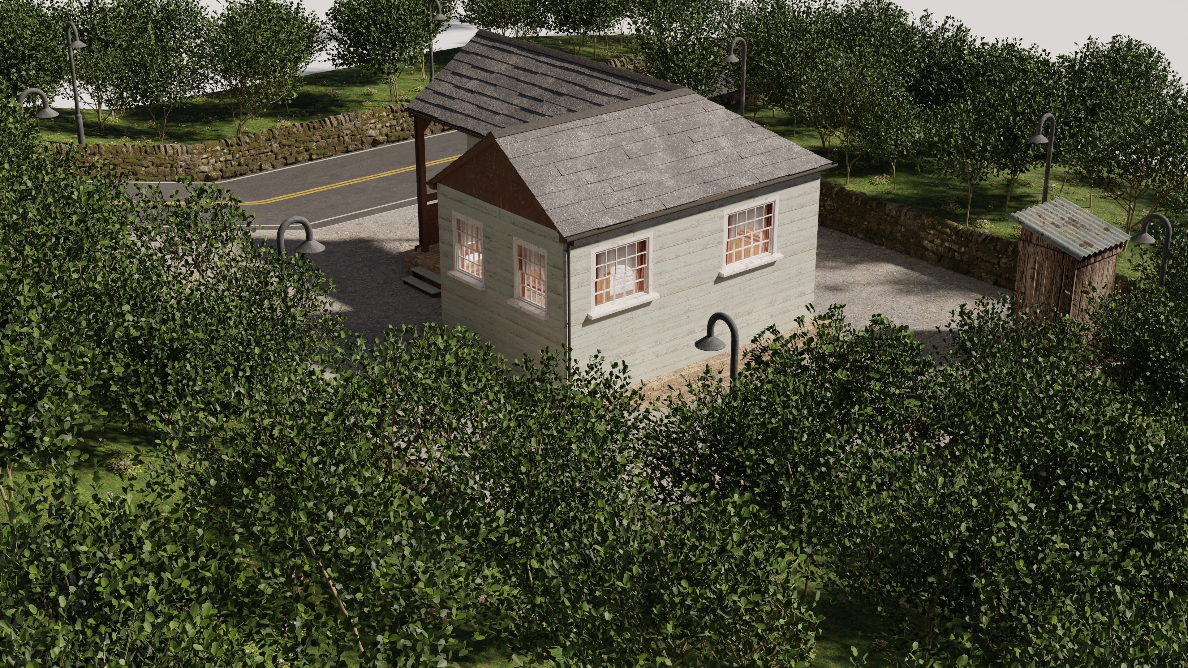 Cabin In The Woods 3D model_8
