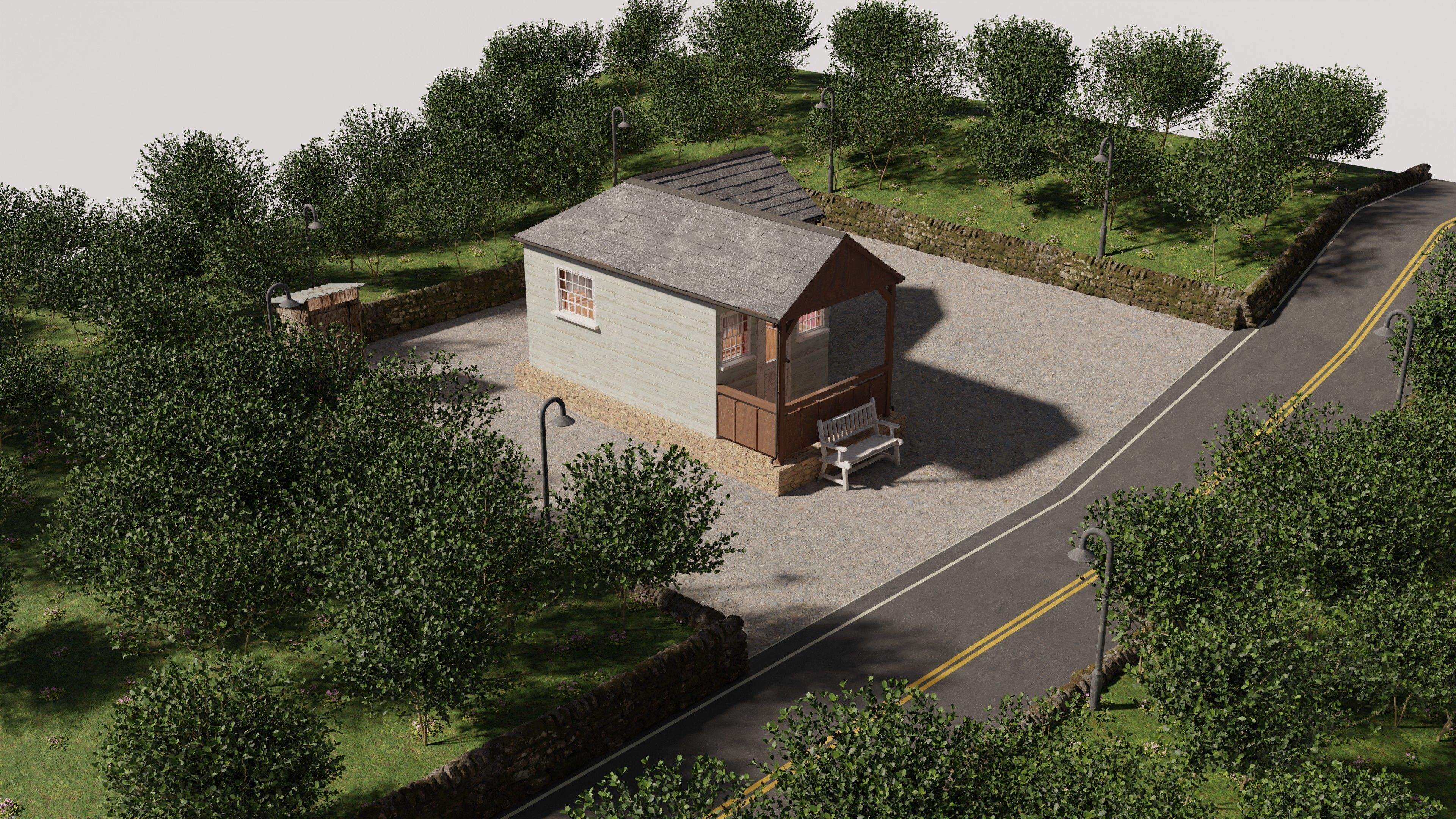 Cabin In The Woods 3D model_12