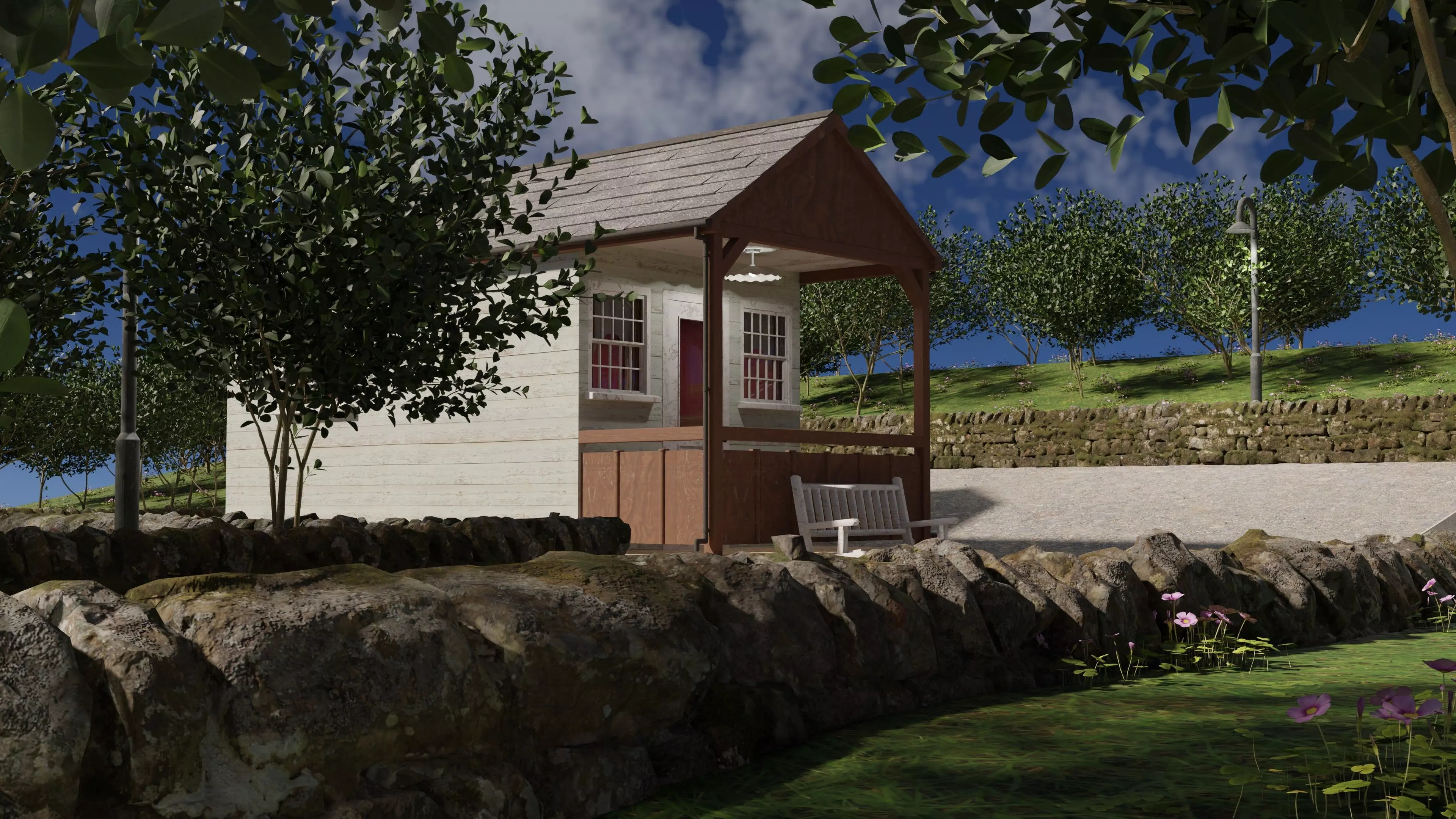 Cabin In The Woods 3D model_0