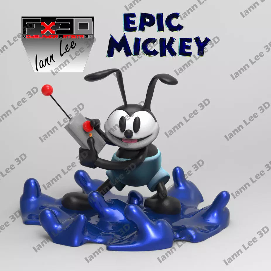 Oswald Epic Mickey Juego Game Disney 3D print model