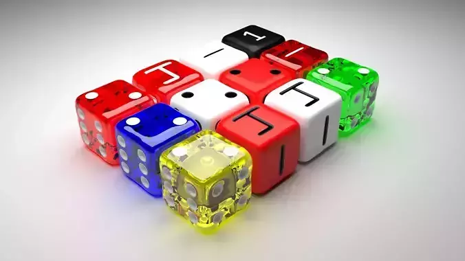 Dices Set 3D print model