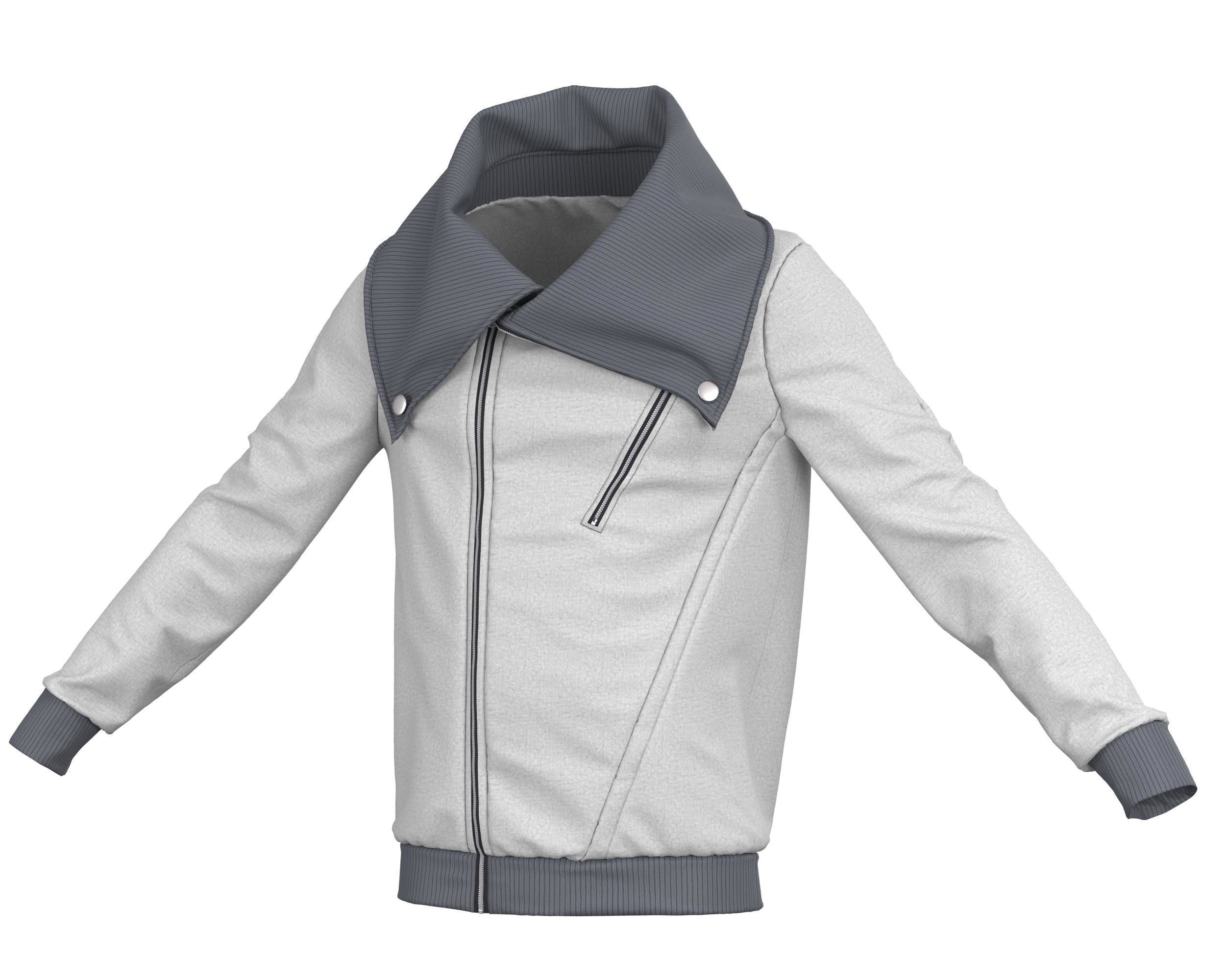 5 Men Hoodies and Sweatshirts 3D model_2