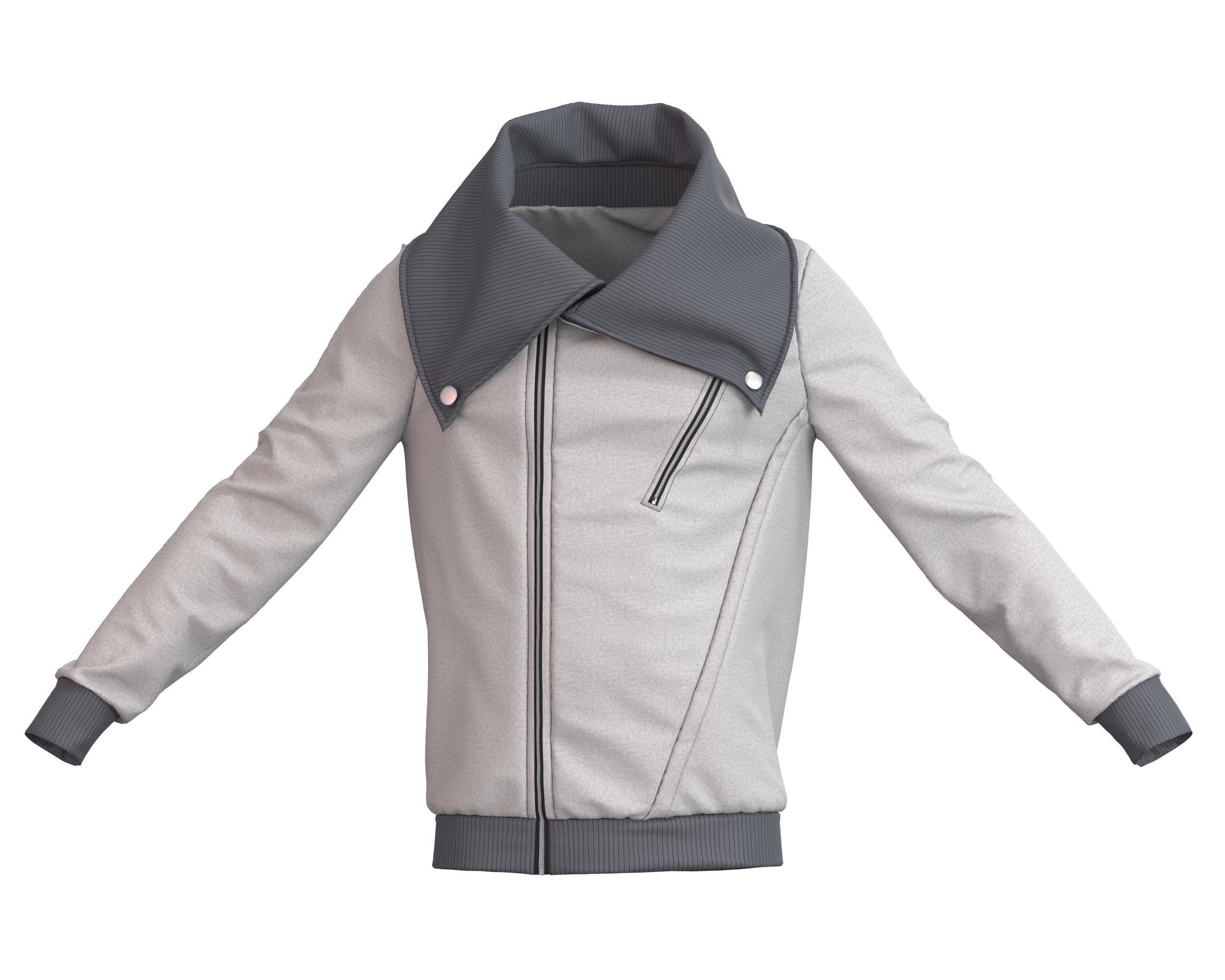 5 Men Hoodies and Sweatshirts 3D model_8