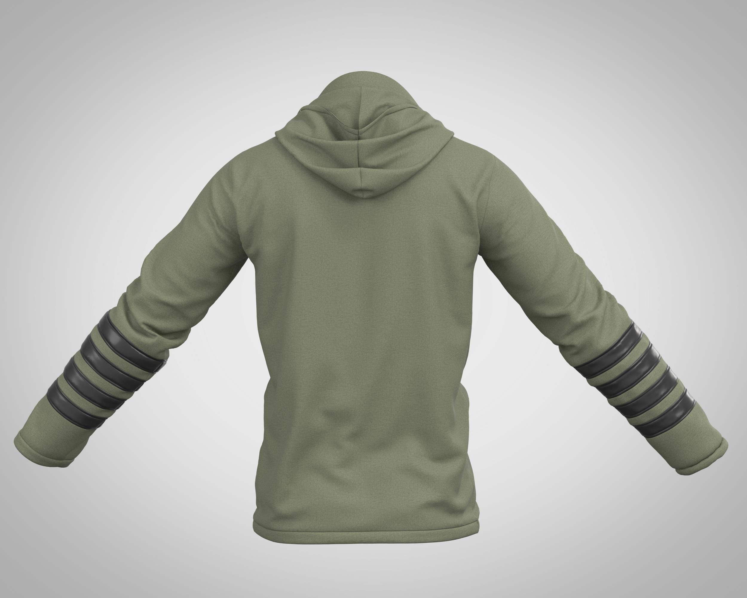 5 Men Hoodies and Sweatshirts 3D model_13