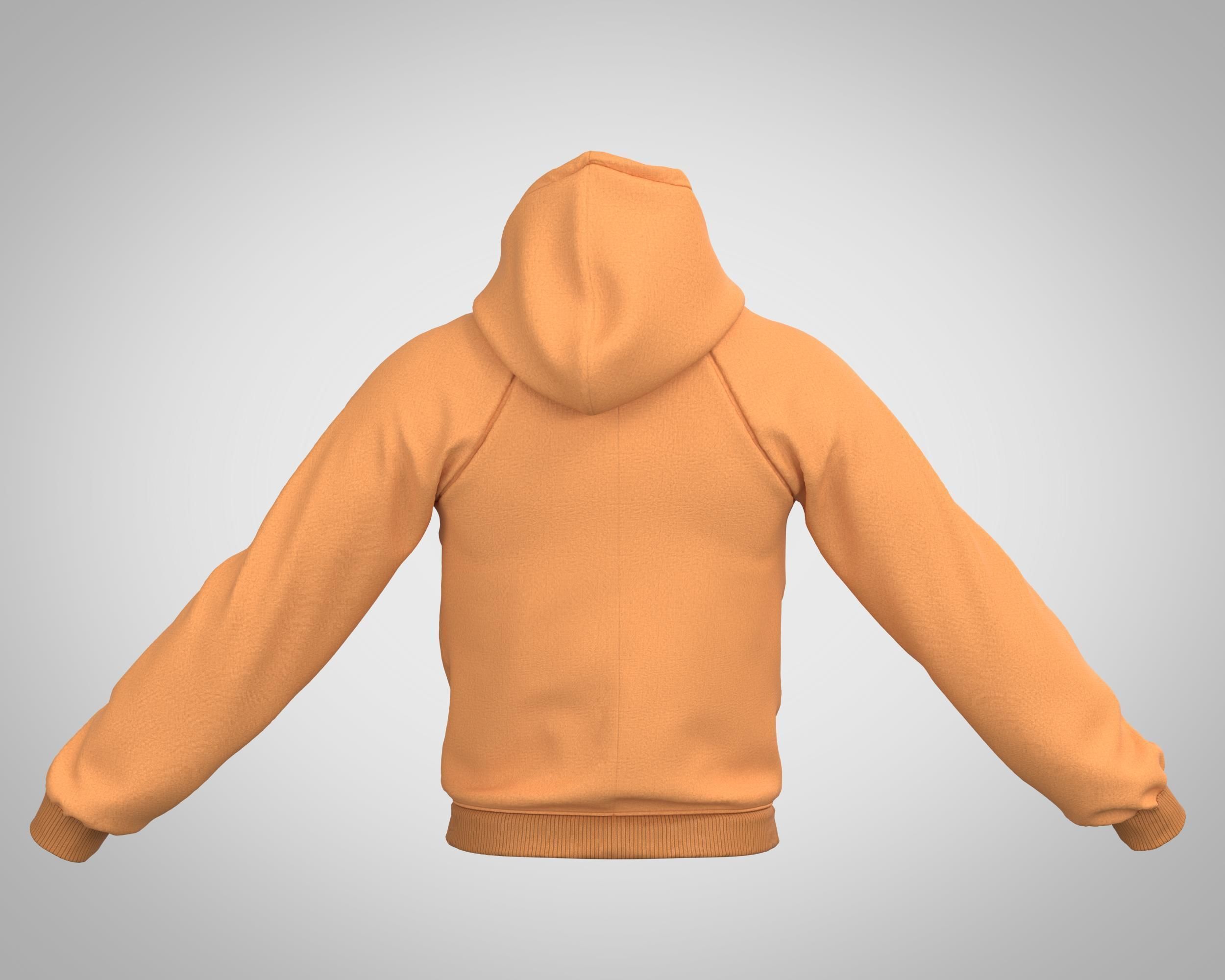 5 Men Hoodies and Sweatshirts 3D model_10