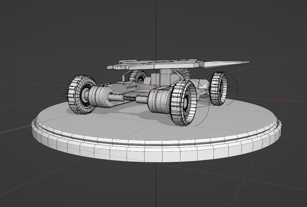 sci-fi skateboard 3D model_7