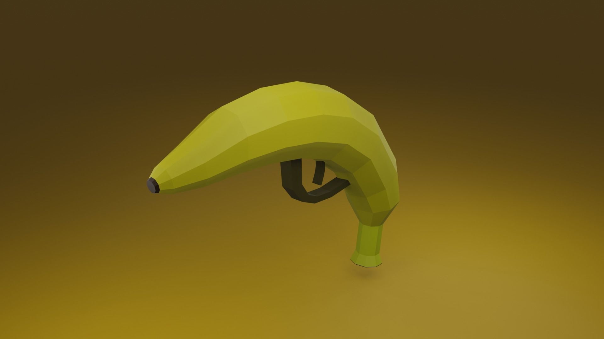 Banana gun free VR / AR / lowpoly 3D model CGTrader