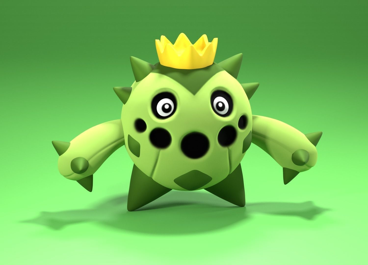 Cacnea from Pokemon 3D print model_1