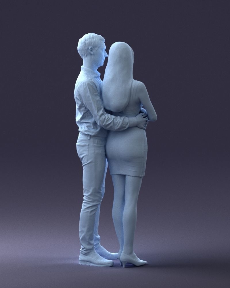 000065 Beauty Couple 0525 3dp 3D print model_23