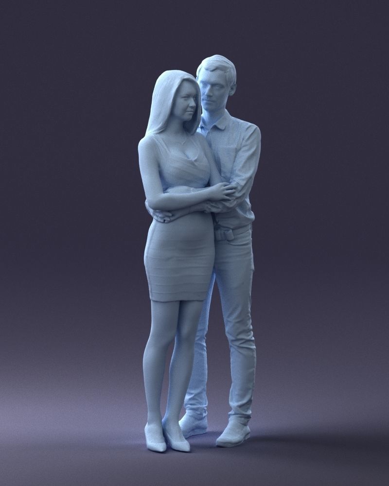 000065 Beauty Couple 0525 3dp 3D print model_21