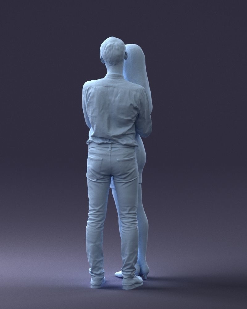 000065 Beauty Couple 0525 3dp 3D print model_25