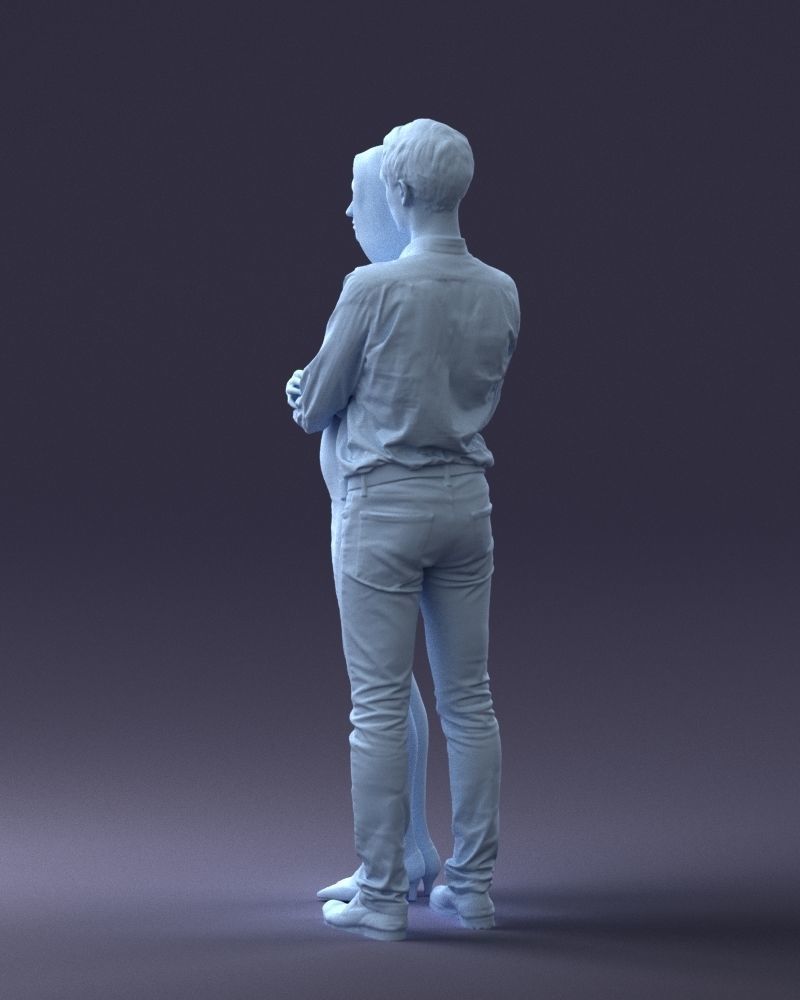 000065 Beauty Couple 0525 3dp 3D print model_26