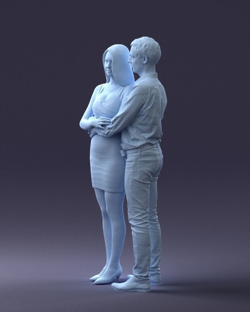 000065 Beauty Couple 0525 3dp 3D print model_27