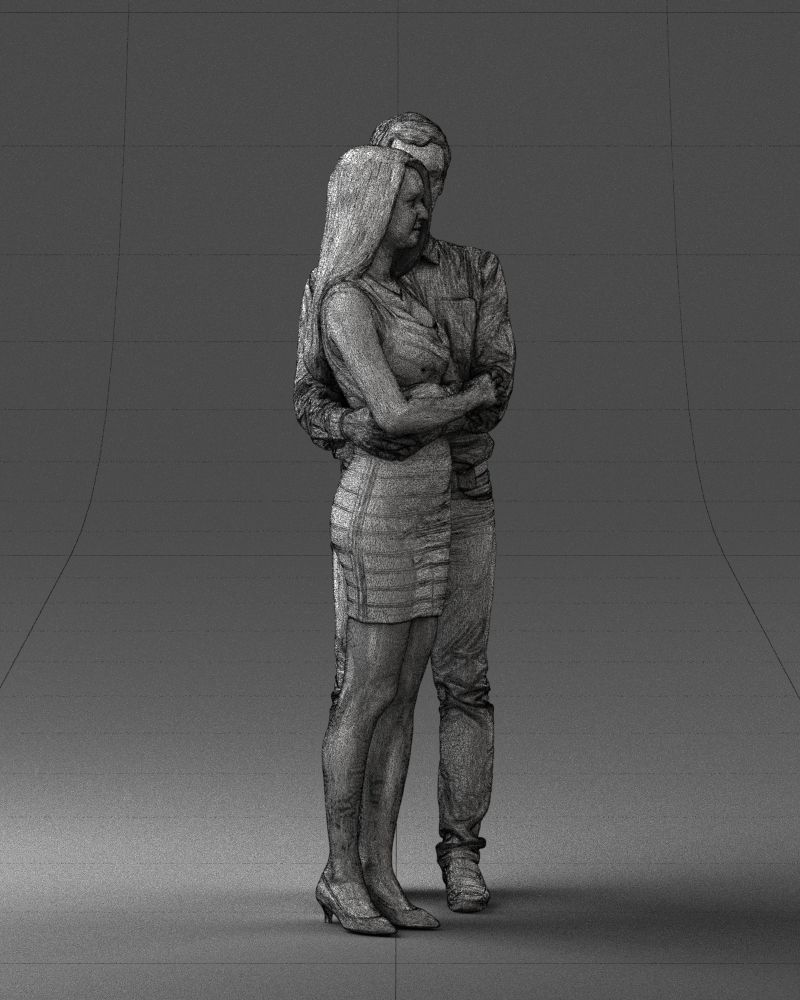 000065 Beauty Couple 0525 3dp 3D print model_35