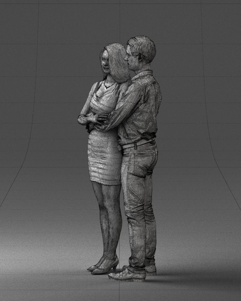 000065 Beauty Couple 0525 3dp 3D print model_37