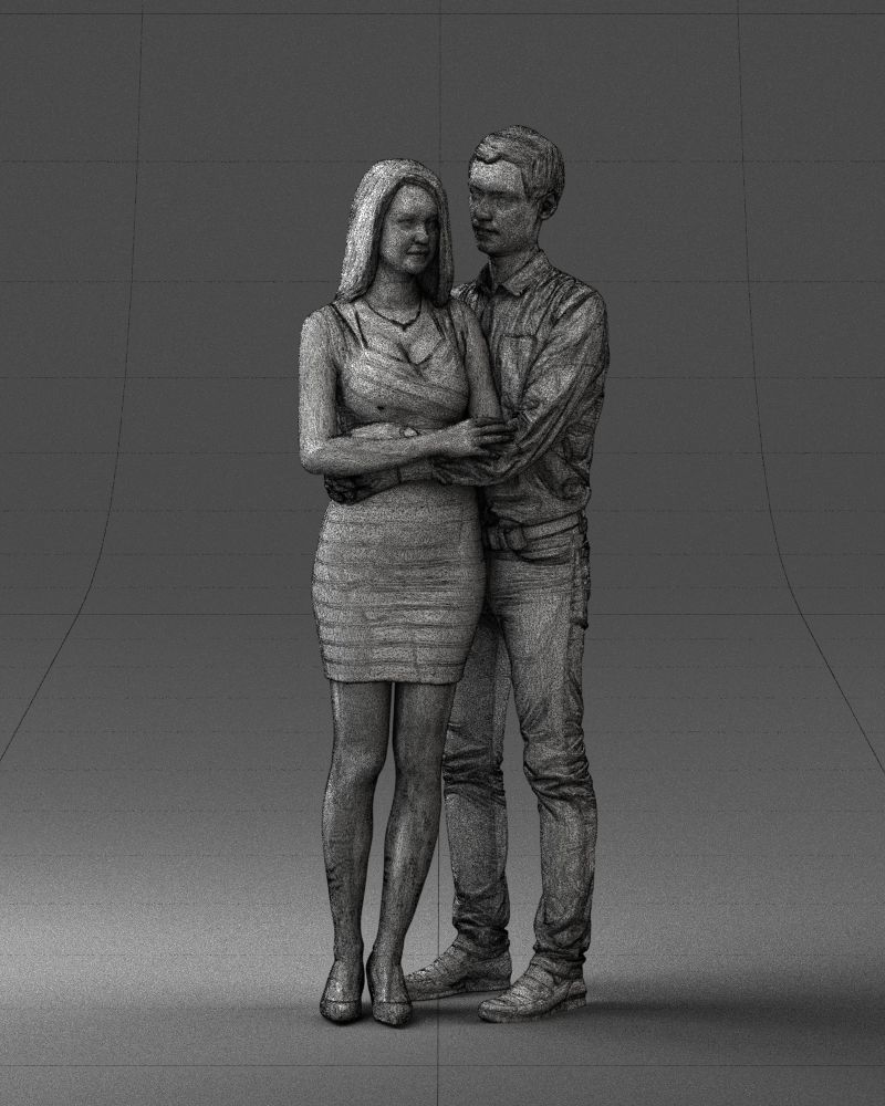 000065 Beauty Couple 0525 3dp 3D print model_33