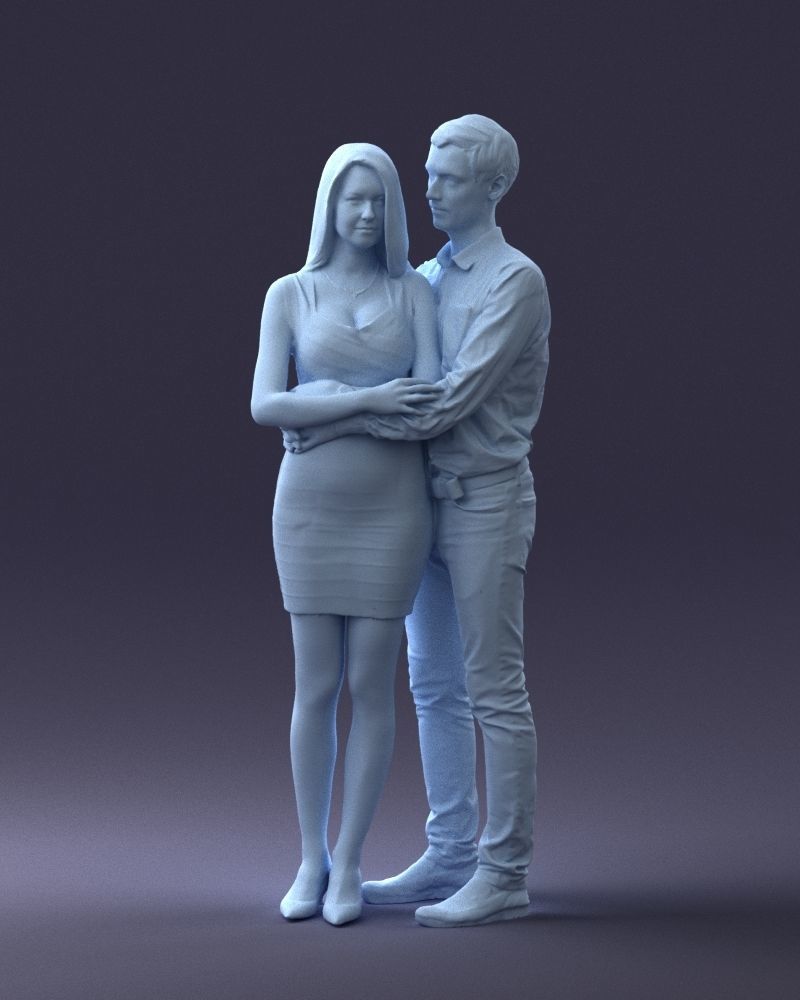 000065 Beauty Couple 0525 3dp 3D print model_29