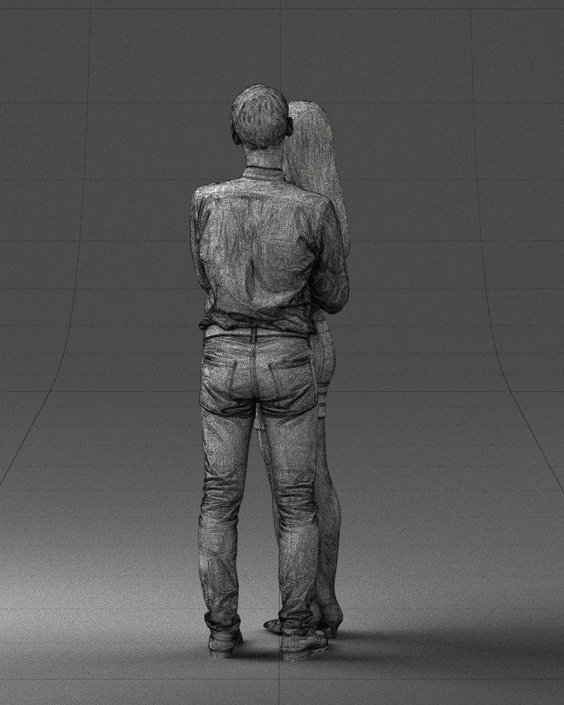 000065 Beauty Couple 0525 3dp 3D print model_9