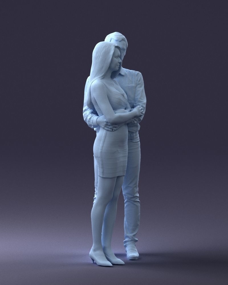 000065 Beauty Couple 0525 3dp 3D print model_20