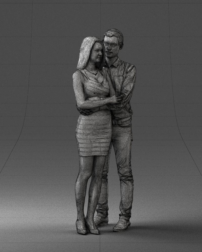 000065 Beauty Couple 0525 3dp 3D print model_32