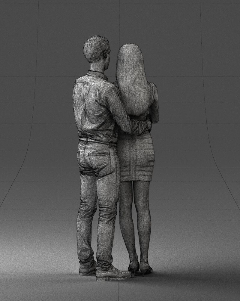 000065 Beauty Couple 0525 3dp 3D print model_36