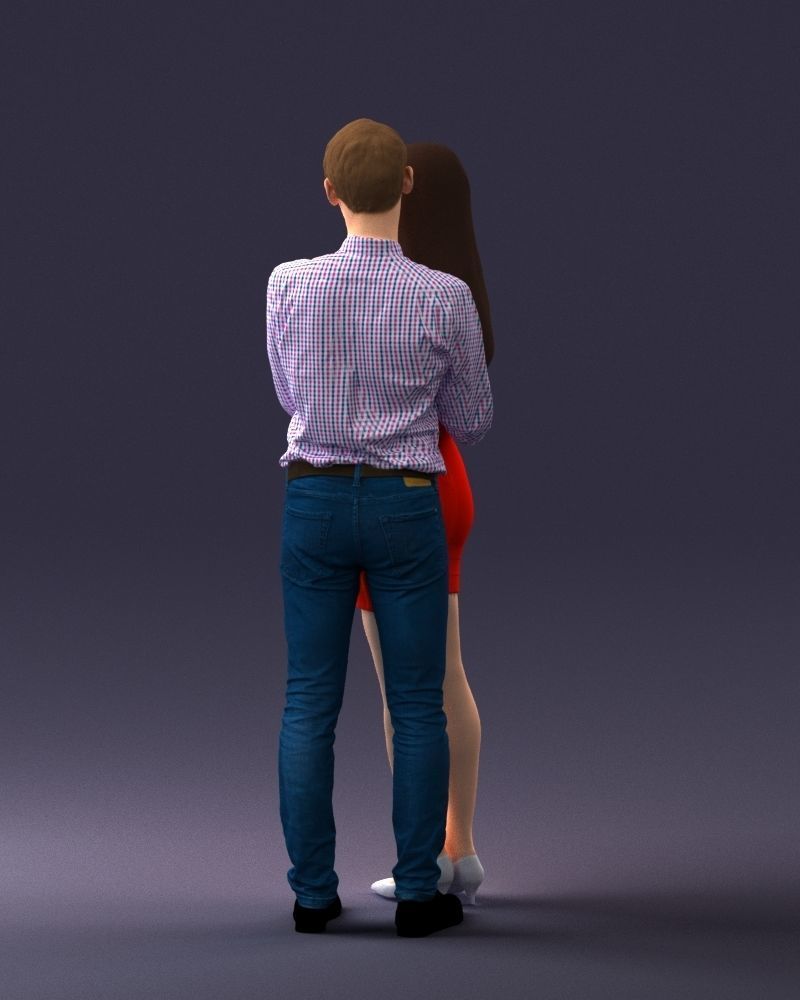 000065 Beauty Couple 0525 3dp 3D print model_11