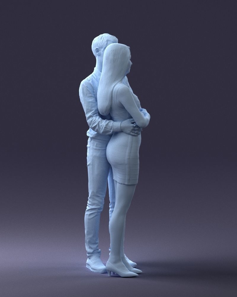000065 Beauty Couple 0525 3dp 3D print model_22