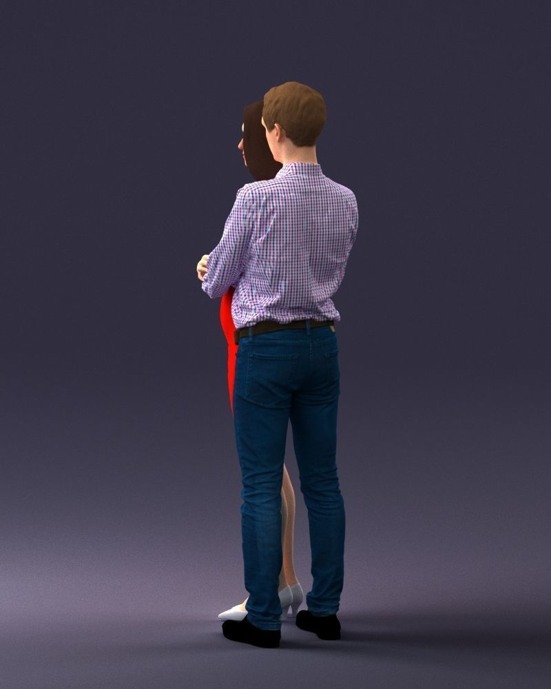 000065 Beauty Couple 0525 3dp 3D print model_13