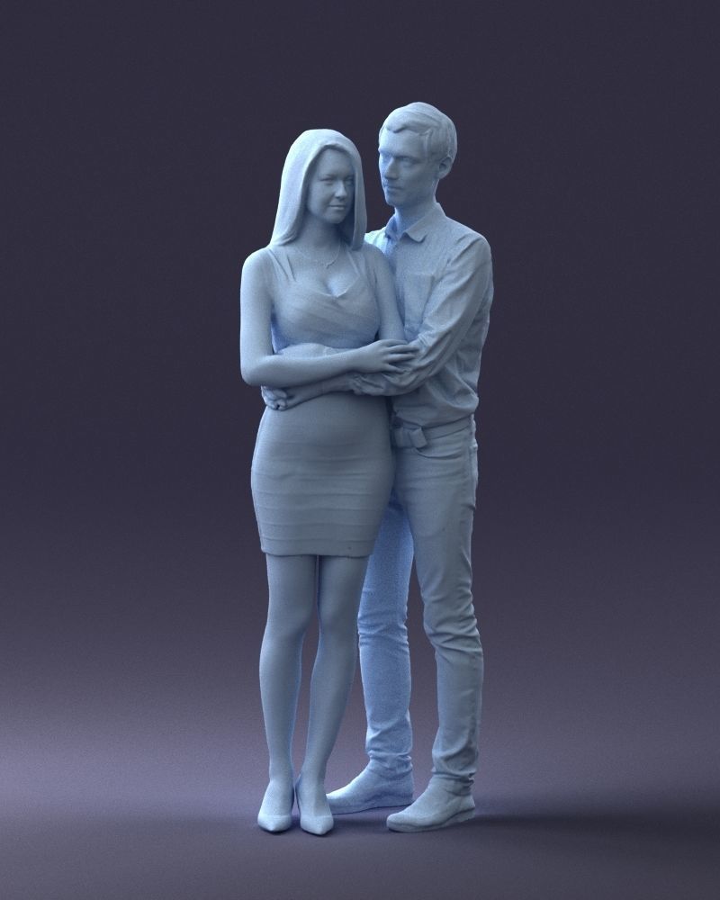 000065 Beauty Couple 0525 3dp 3D print model_19