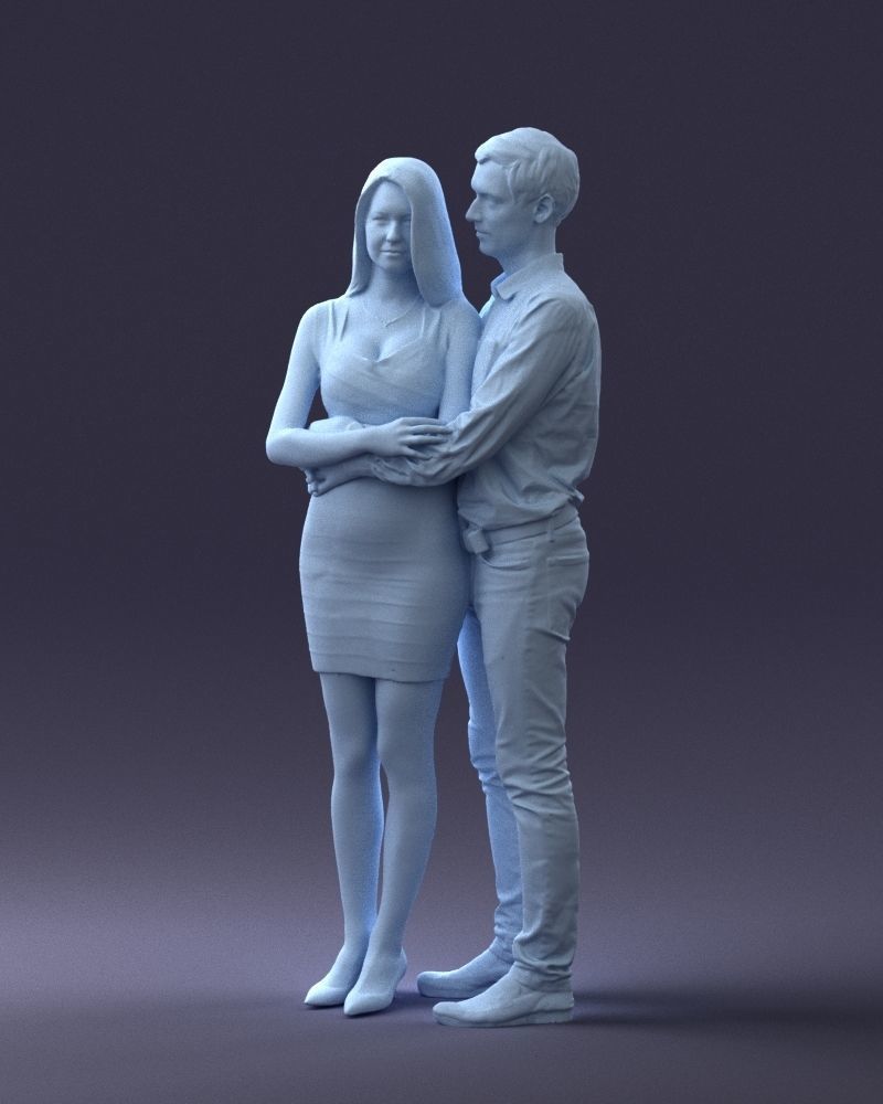 000065 Beauty Couple 0525 3dp 3D print model_28