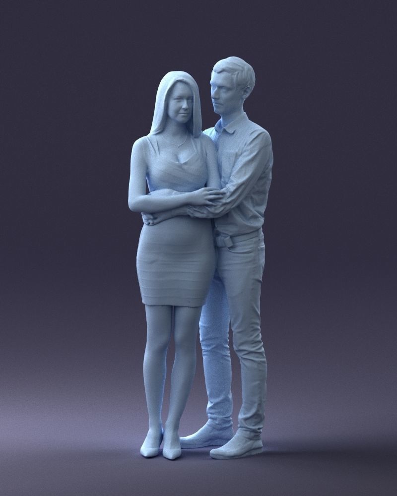 000065 Beauty Couple 0525 3dp 3D print model_18