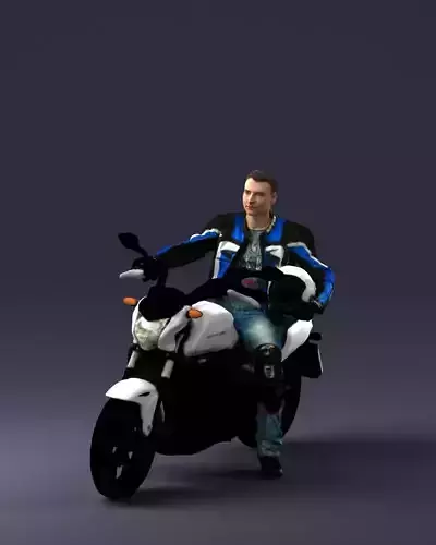 000021 Biker 0527 3D model
