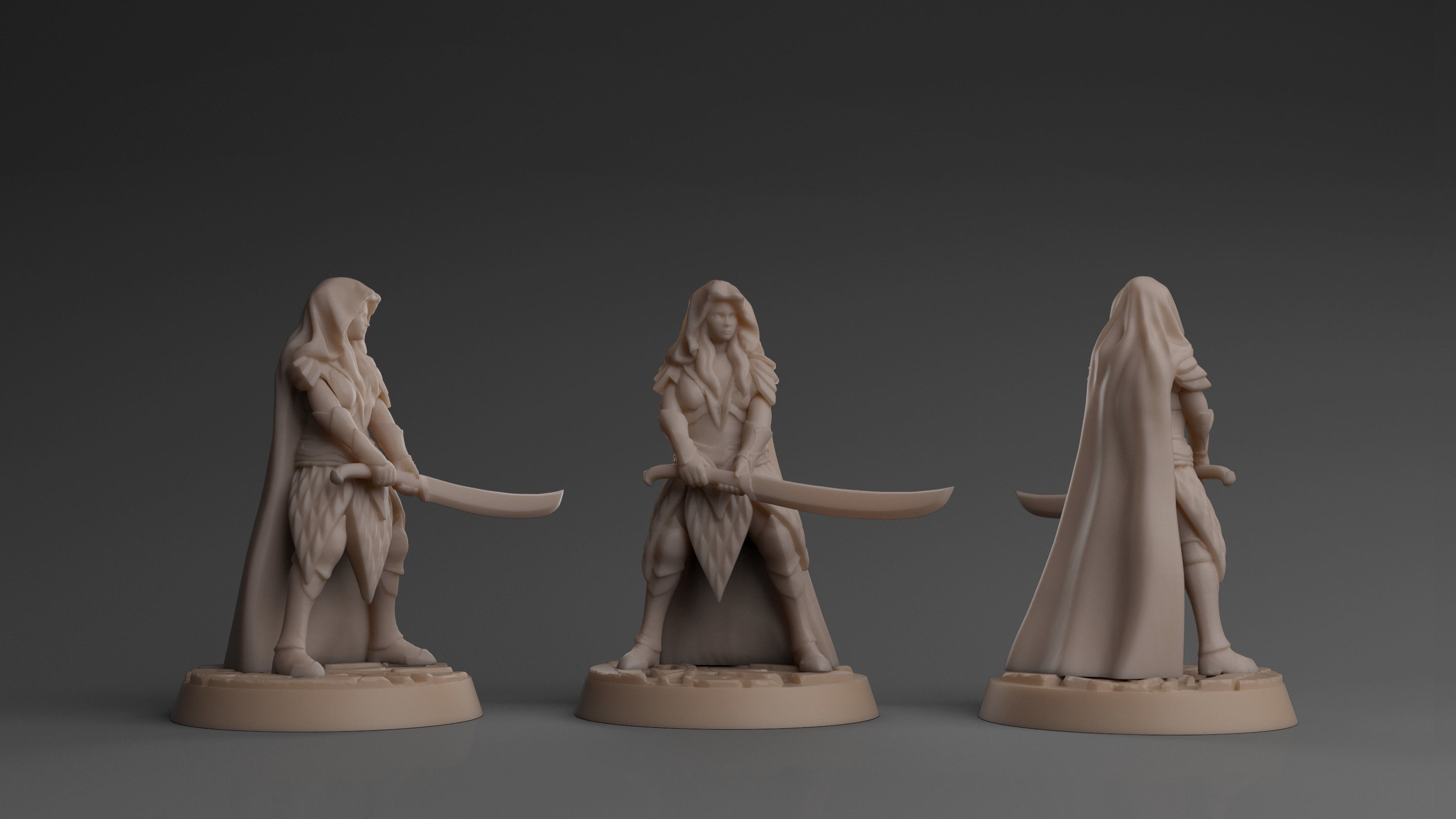 Elven Bodyguard Tabletop Miniature Free 3D print model_4